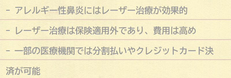 レーザー治療の費用と保険適用の有無の要点まとめ