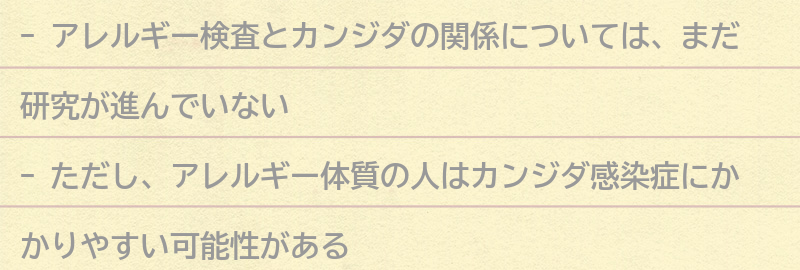 アレルギー検査とカンジダの関係とは？の要点まとめ